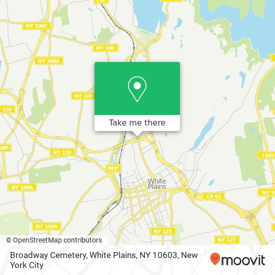 Mapa de Broadway Cemetery, White Plains, NY 10603