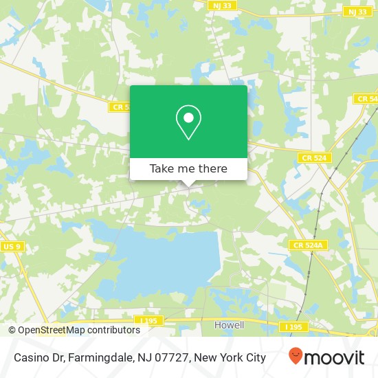 Mapa de Casino Dr, Farmingdale, NJ 07727