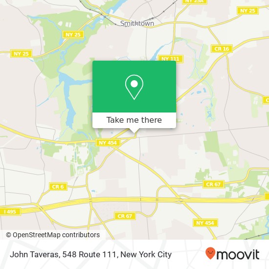 Mapa de John Taveras, 548 Route 111