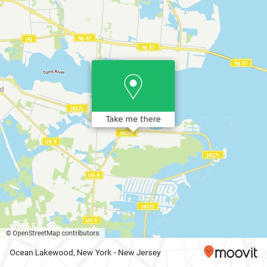 Ocean Lakewood, Ocean Gate, NJ 08740 map