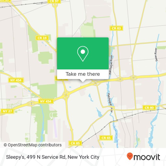 Mapa de Sleepy's, 499 N Service Rd