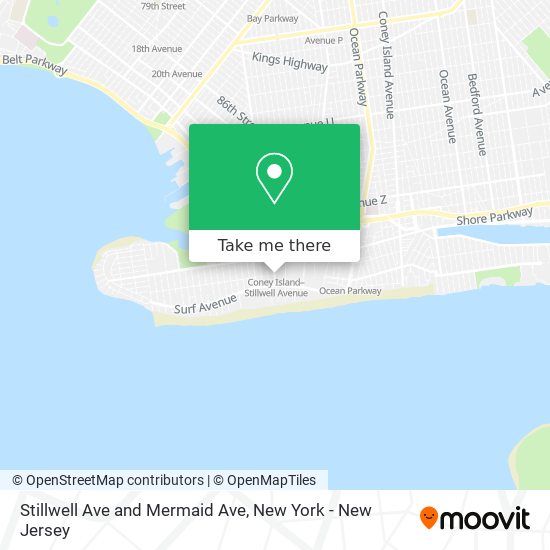 Mapa de Stillwell Ave and Mermaid Ave