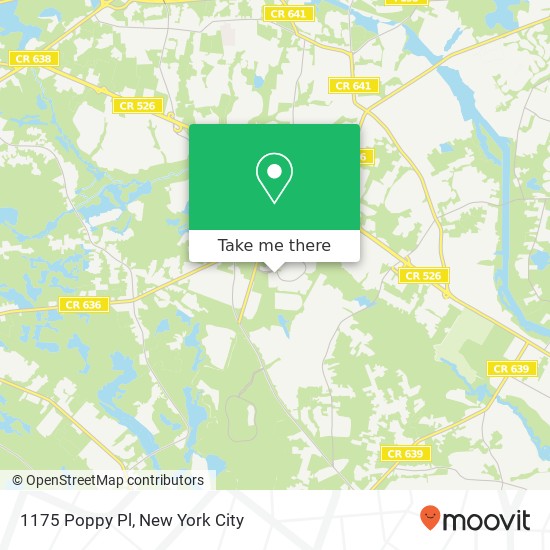 Mapa de 1175 Poppy Pl, Jackson, NJ 08527