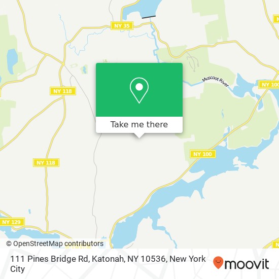 Mapa de 111 Pines Bridge Rd, Katonah, NY 10536