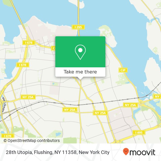 28th Utopia, Flushing, NY 11358 map