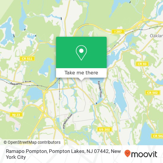 Mapa de Ramapo Pompton, Pompton Lakes, NJ 07442