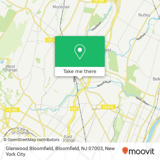 Glenwood Bloomfield, Bloomfield, NJ 07003 map