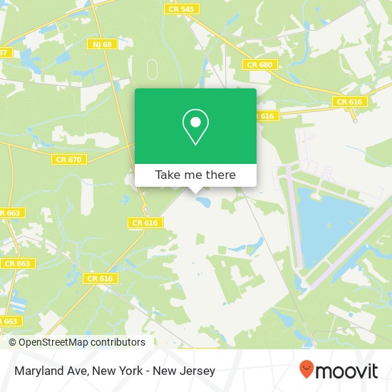 Maryland Ave, Fort Dix, NJ 08640 map