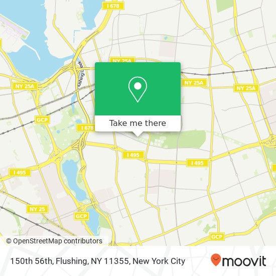 Mapa de 150th 56th, Flushing, NY 11355