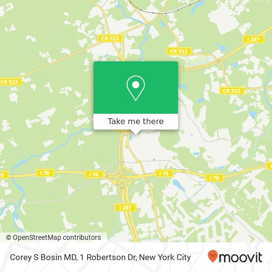 Corey S Bosin MD, 1 Robertson Dr map