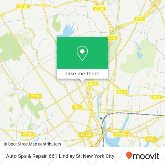 Mapa de Auto Spa & Repair, 661 Lindley St