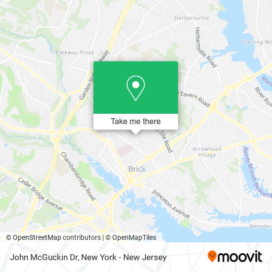 John McGuckin Dr, Brick, NJ 08724 map