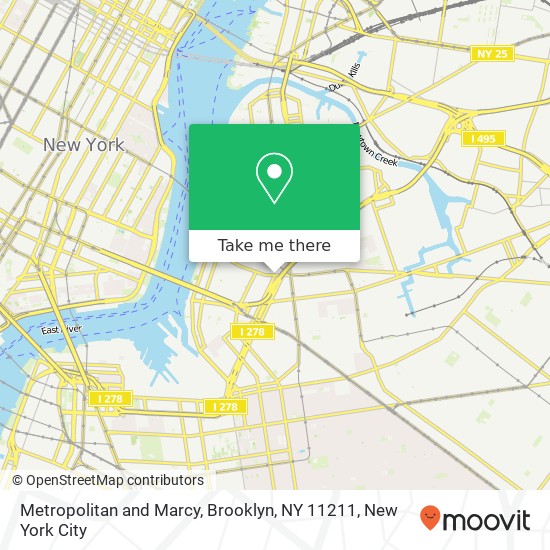 Mapa de Metropolitan and Marcy, Brooklyn, NY 11211