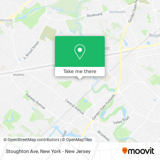 Stoughton Ave map