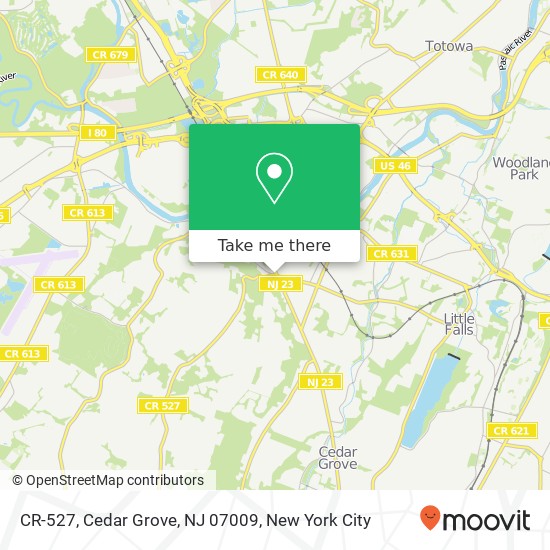 CR-527, Cedar Grove, NJ 07009 map