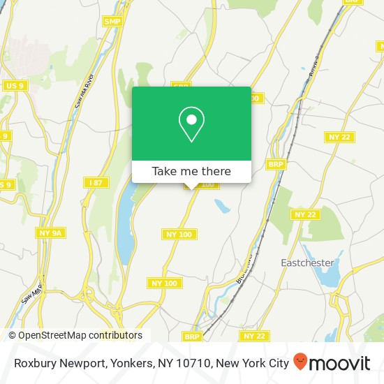 Mapa de Roxbury Newport, Yonkers, NY 10710
