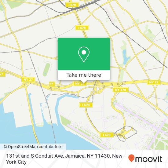 Mapa de 131st and S Conduit Ave, Jamaica, NY 11430