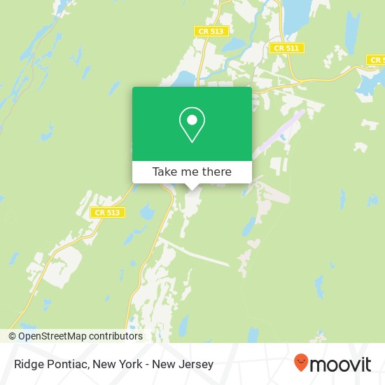 Mapa de Ridge Pontiac, West Milford, NJ 07480