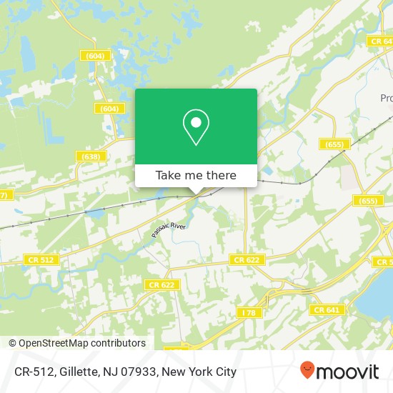 CR-512, Gillette, NJ 07933 map