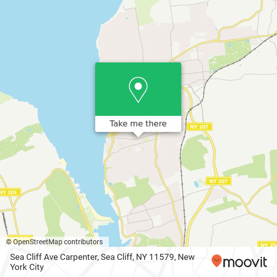 Mapa de Sea Cliff Ave Carpenter, Sea Cliff, NY 11579