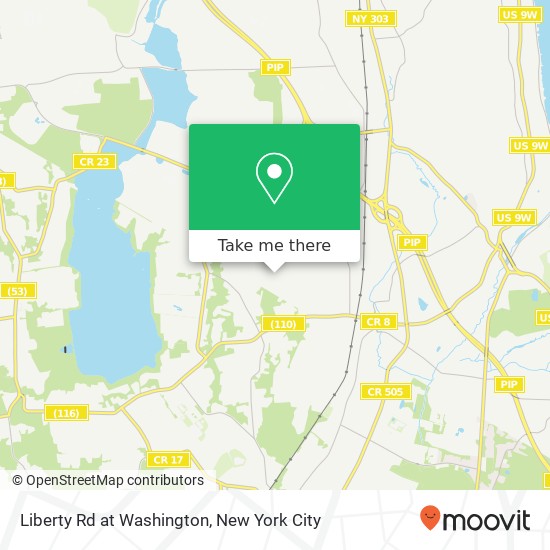 Mapa de Liberty Rd at Washington, Tappan, NY 10983