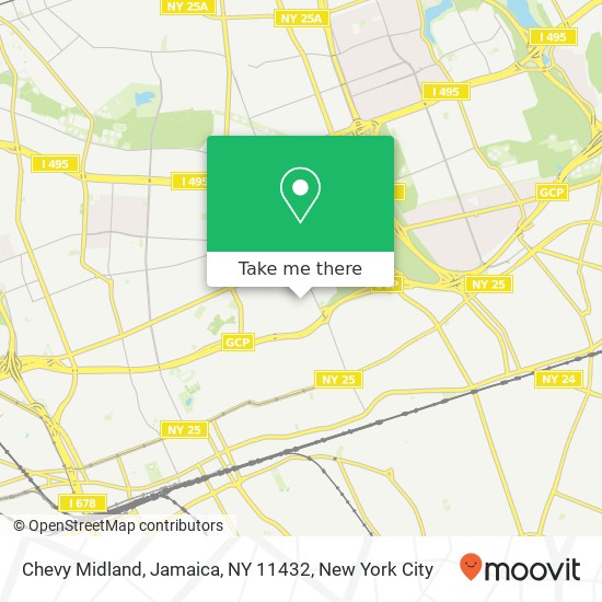Mapa de Chevy Midland, Jamaica, NY 11432