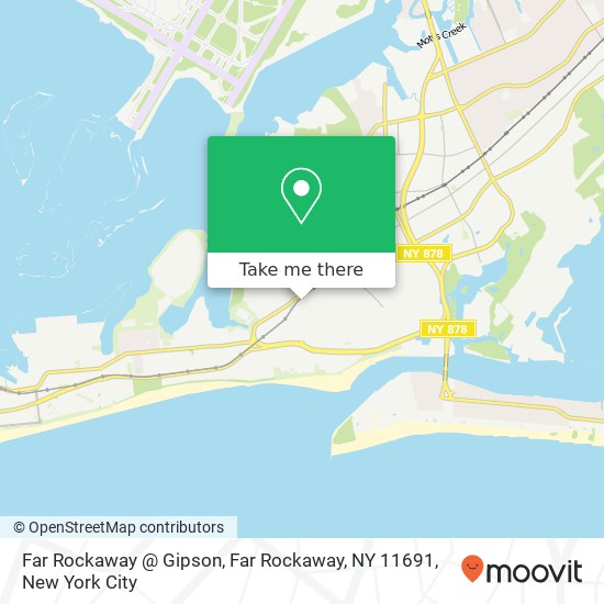 Mapa de Far Rockaway @ Gipson, Far Rockaway, NY 11691