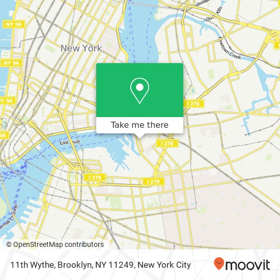 11th Wythe, Brooklyn, NY 11249 map