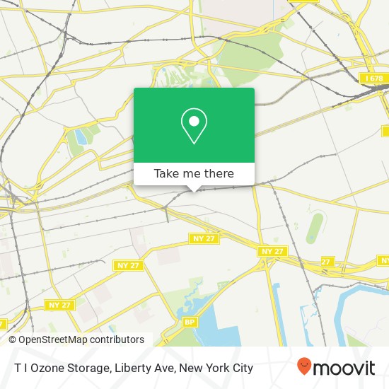 T I Ozone Storage, Liberty Ave map