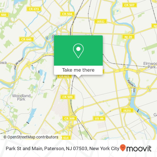 Mapa de Park St and Main, Paterson, NJ 07503