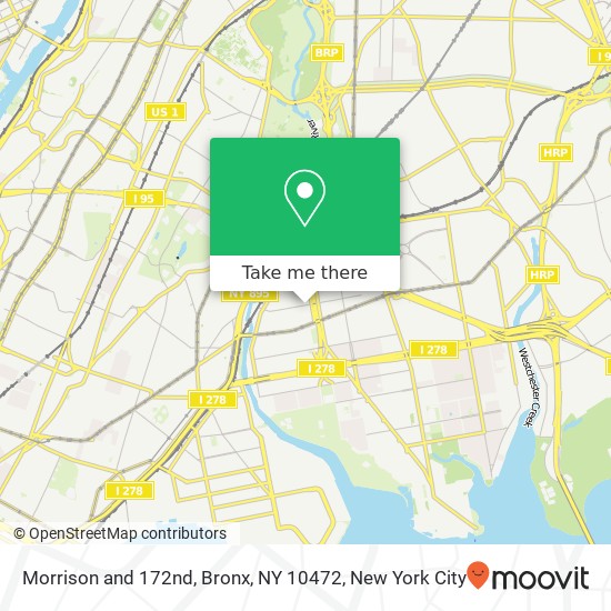 Mapa de Morrison and 172nd, Bronx, NY 10472