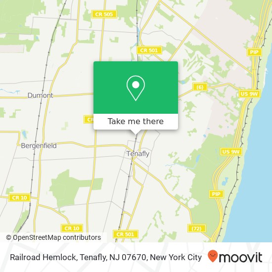 Railroad Hemlock, Tenafly, NJ 07670 map