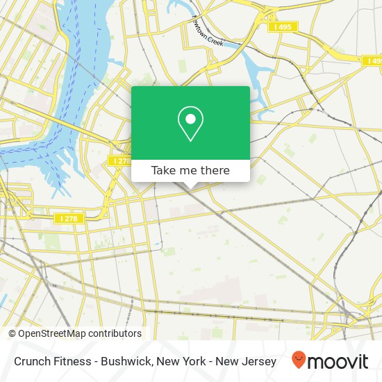 Crunch Fitness - Bushwick map