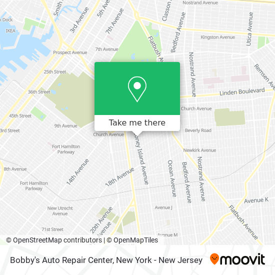 Mapa de Bobby's Auto Repair Center