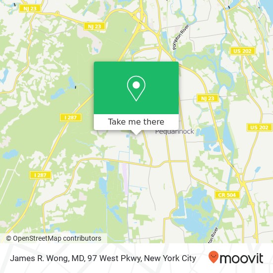 James R. Wong, MD, 97 West Pkwy map