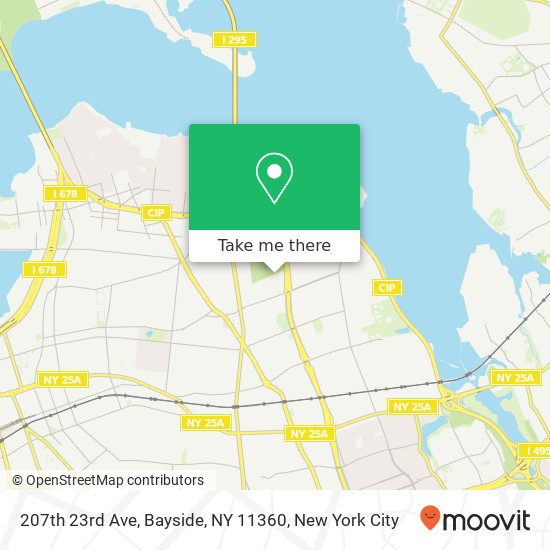 207th 23rd Ave, Bayside, NY 11360 map