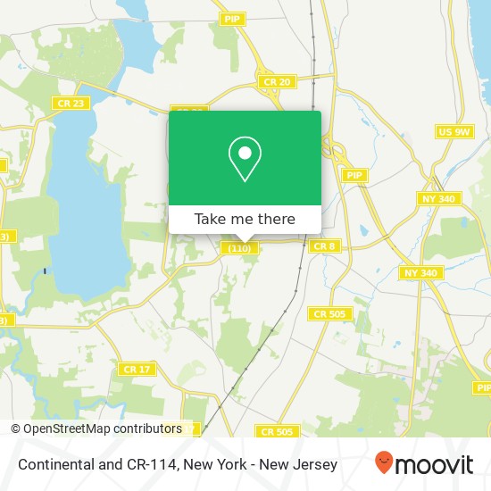 Continental and CR-114, Old Tappan, NJ 07675 map