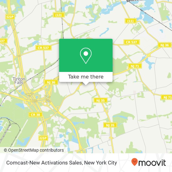 Comcast-New Activations Sales map