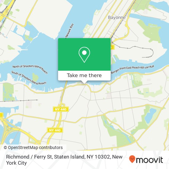Richmond / Ferry St, Staten Island, NY 10302 map