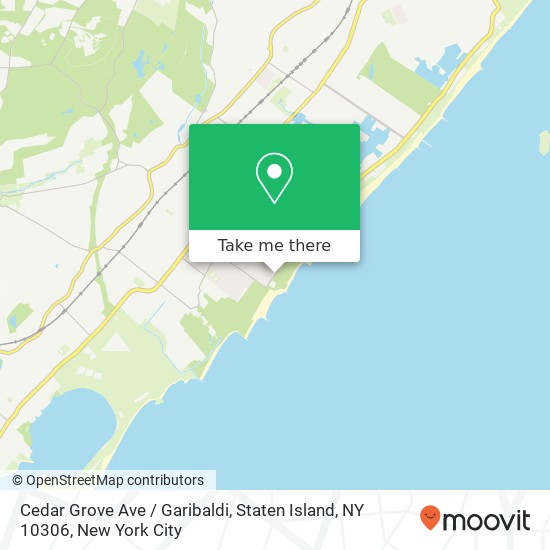 Mapa de Cedar Grove Ave / Garibaldi, Staten Island, NY 10306