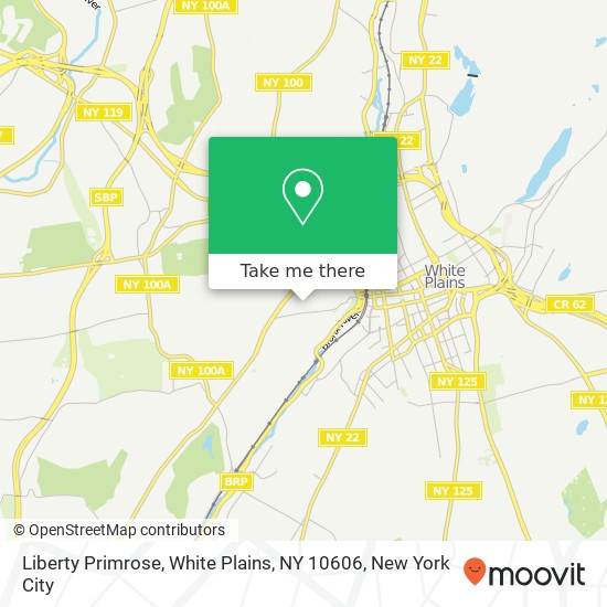 Mapa de Liberty Primrose, White Plains, NY 10606