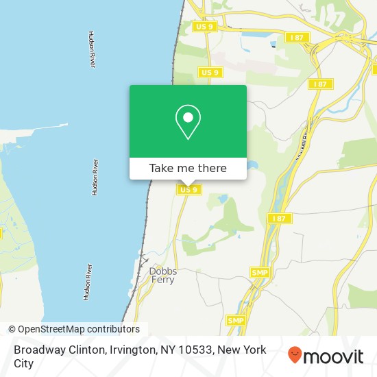 Broadway Clinton, Irvington, NY 10533 map