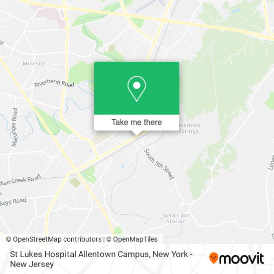 Mapa de St Lukes Hospital Allentown Campus