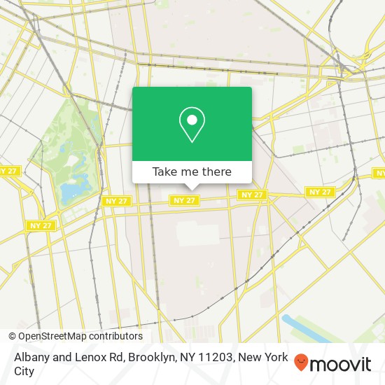 Albany and Lenox Rd, Brooklyn, NY 11203 map