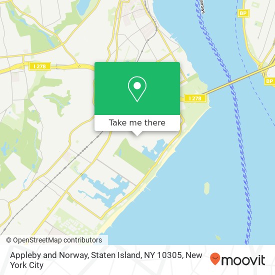 Mapa de Appleby and Norway, Staten Island, NY 10305