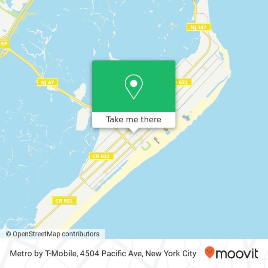 Mapa de Metro by T-Mobile, 4504 Pacific Ave