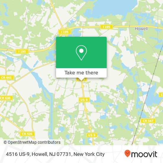 4516 US-9, Howell, NJ 07731 map