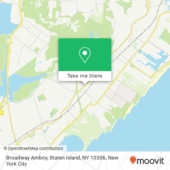 Mapa de Broadway Amboy, Staten Island, NY 10306