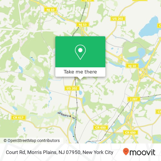 Court Rd, Morris Plains, NJ 07950 map