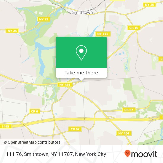 Mapa de 111 76, Smithtown, NY 11787